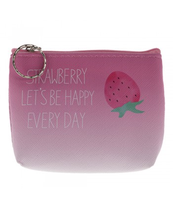 Wallet With Strawberry Pattern 09868-3 Pink - 1