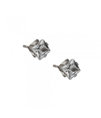 Earrings With Strass Design  0,5cm 01568-2 Silver - 1
