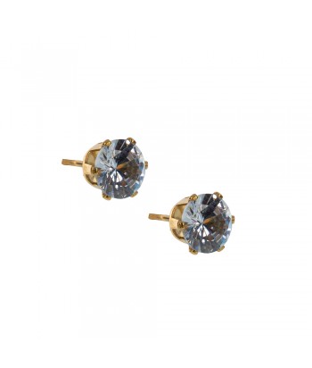 Earrings With Strass Pattern 0.6cm 01568-3 Iridescent - 1