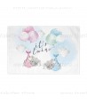 Placemat Fabric baptism for twins - Elephants TS285