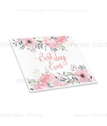 Wedding Favor Ceramic Coaster Floral TS151 - 2