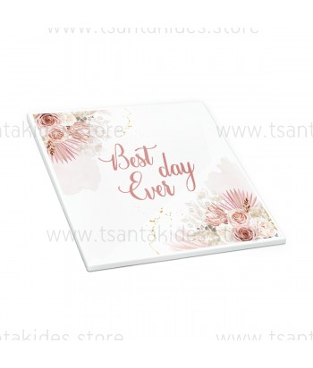 Μπομπονιέρα γάμου Κεραμικό Σουβέρ Pampas σε nude αποχρώσεις TS487