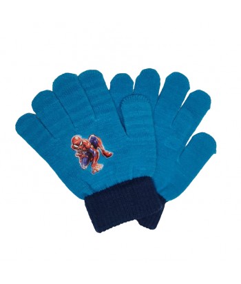 Kids Gloves With Spiderman Pattern 26-0177 Blue - 1