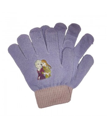 Kids Gloves With Frozen Pattern 26-0179 Lilac - 1