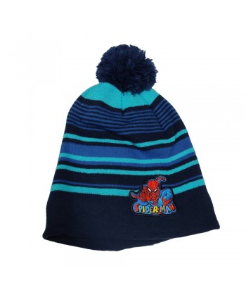 Children's Cap With Spiderman Pattern 26-0201 Blue - 1