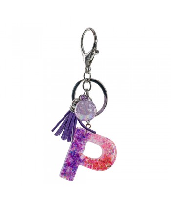 Keychain With 'P' Pattern Fantazy 32690-31 Purple - 1