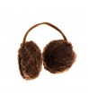 Children's Fur Caps With Design 39076 Brown