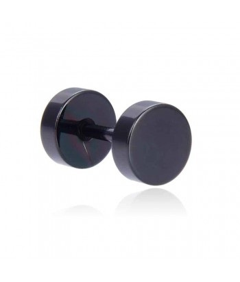 Earring Tapa Black 6mm Fantazy 02052-1 - 1