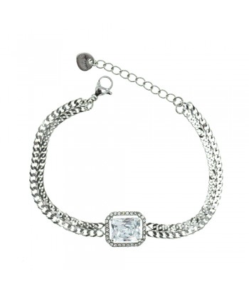 Bracelet From Steel With Strass 2309050 Silver - 1