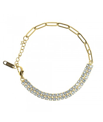 Bracelet From Steel With Strass 2208043 Gold - 1