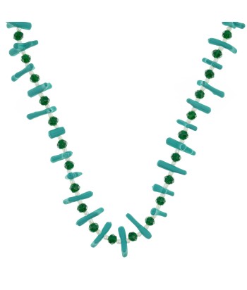 Women's Handmade Necklace With Design 606533 Blue - 1