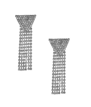 Abbey Earrings With Strass Design 01494-296 Silver - 1