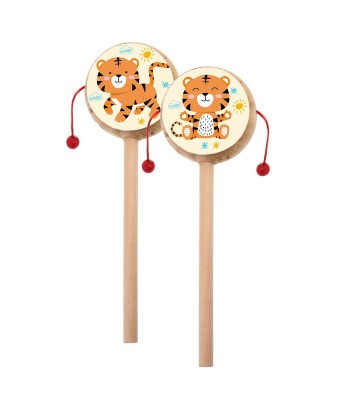 Christening Favor Wooden Drum Tiger BZ965 - 1