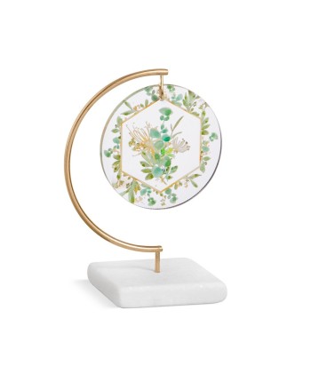 Plexiglass Wedding Favor on Base with Flower Design 02057101 - 1