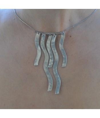 Women's Handmade Necklace 8073 Silver - 1