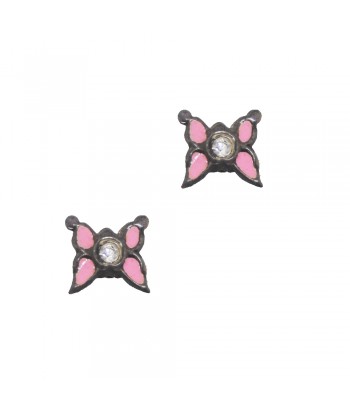Earring Children's Butterfly Pink 70628-14 - 1