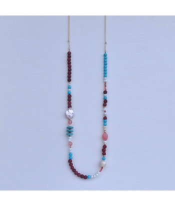 Women's Long Necklace 6941-3 Multicolor - 1