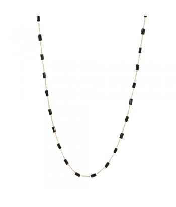 Steel Chain Necklace With Pattern 01492-530 Black - 1
