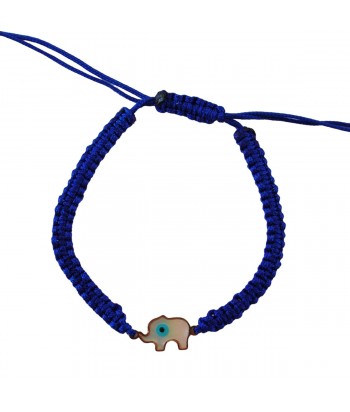 Macrame Bracelet With Eye Design 58966-92 Blue - 1