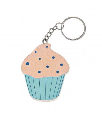 Baptism Favors Cupcake Keychain M7816 Blue - 1