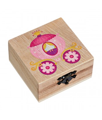 Baptism favor Wooden Box Pumpkin Carriage M10156 - 1