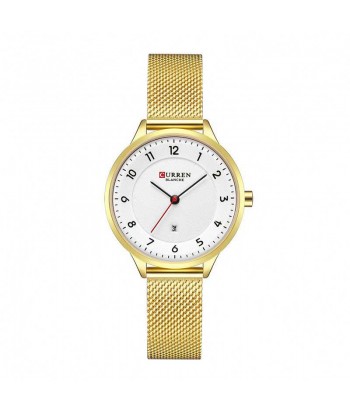 Curren 9035 Gold-White Women's Watch - 1