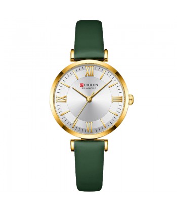 Γυναικείο ρολόι Curren 9079 Πράσινο - Χρυσό