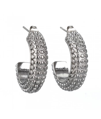 Hoop Earrings With Design 2209385 Silver - 1