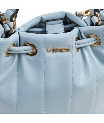 Women's Shoulder Bag-Pouch Verde 16-6719 Blue - 4