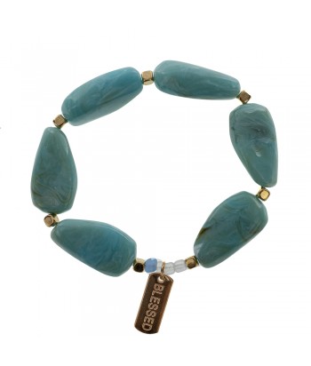 Bracelet Handmade With Stones 220252 Green - 1