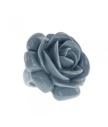 Women's Ring With Rose Pattern 15410 Blue - 1
