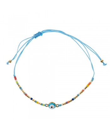 Macrame Bracelet With Eye Design 220342 Multicolor - 1