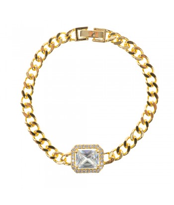 Bracelet From Steel With Strass 58975-21 Gold - 1