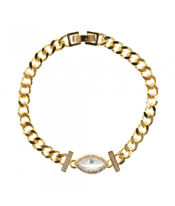 Bracelet From Steel With Strass 58975-23 Gold - 1
